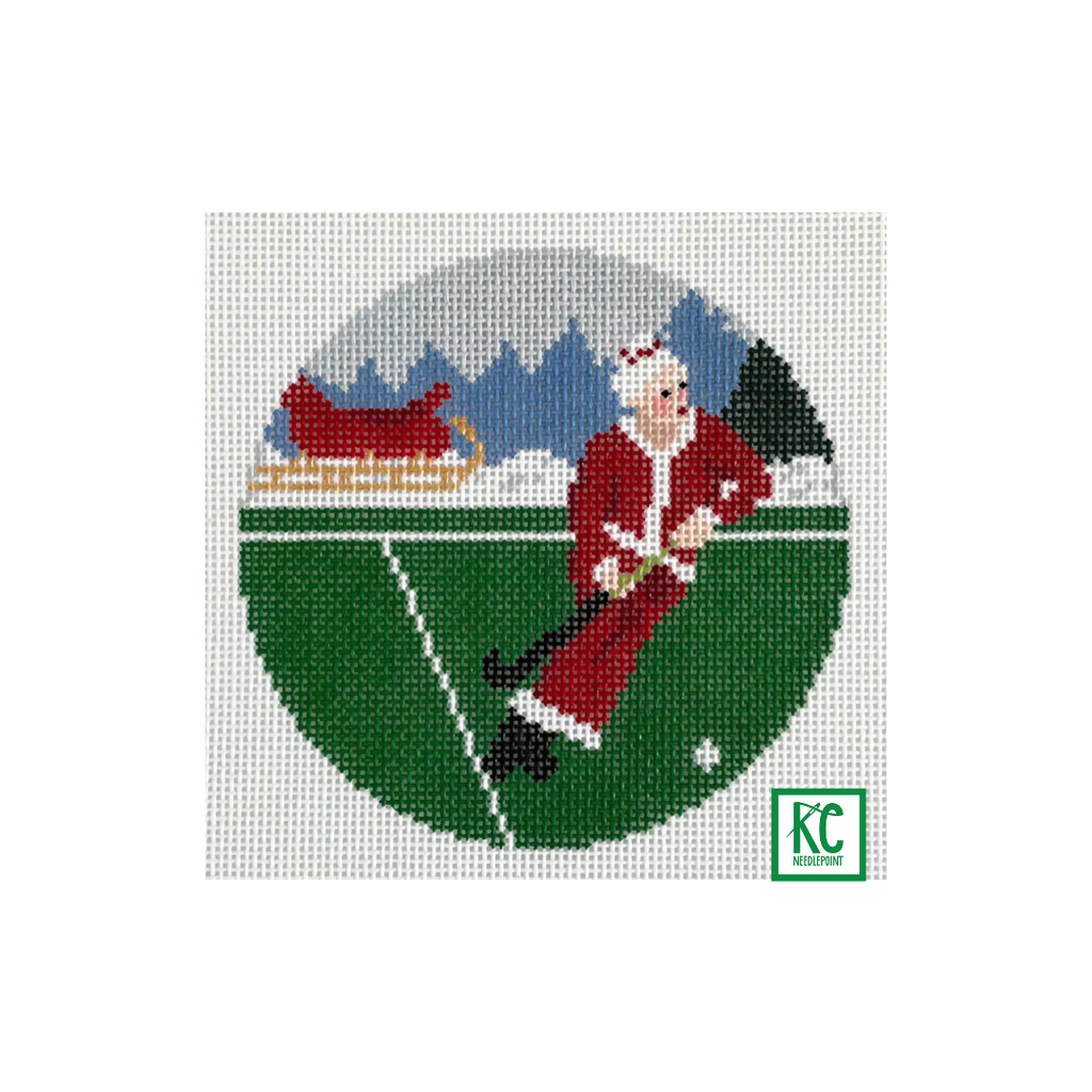 Mrs. Claus Field Hockey Canvas