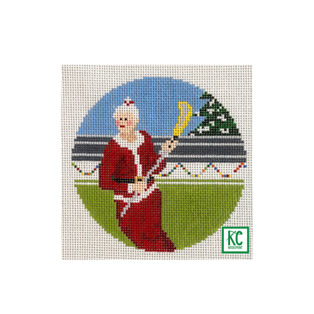 Mrs. Claus Lacrosse Canvas