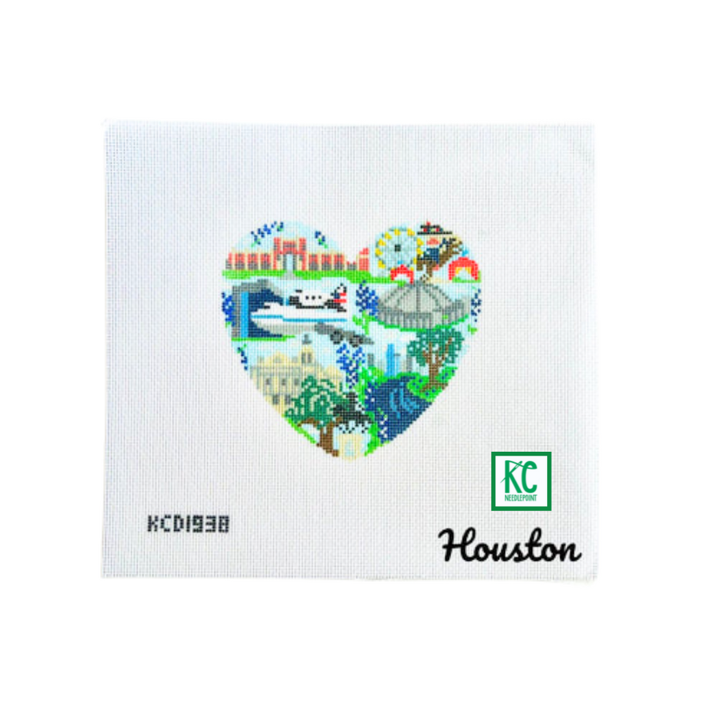 Houston Heart Canvas