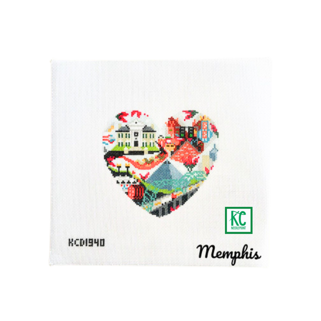 Memphis Heart Canvas