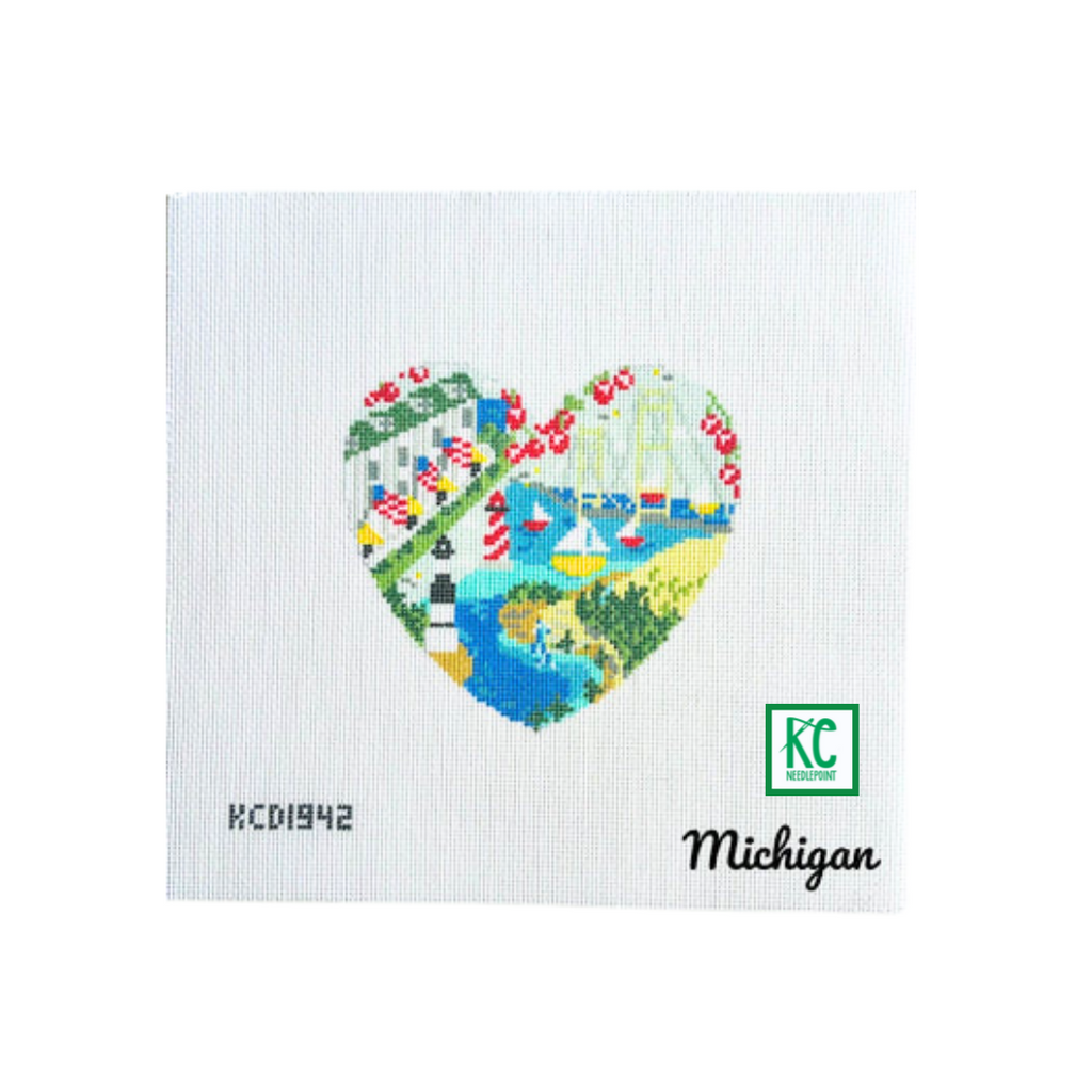 Michigan Heart Canvas