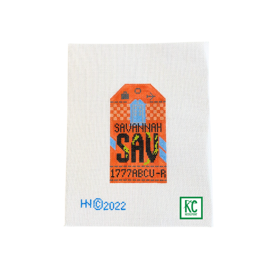 Savannah Vintage Travel Tag Canvas