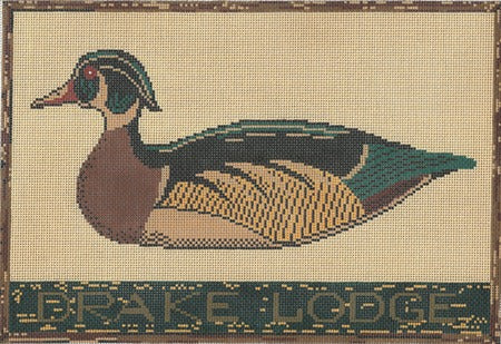 Drake Lodge Inn Needlepoint Canvas - KC Needlepoint