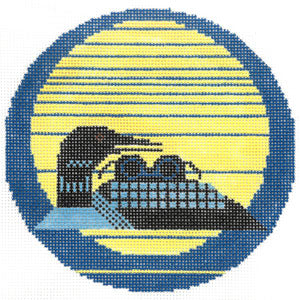 Loonrise Round Canvas - KC Needlepoint