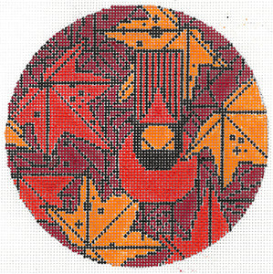 Under the Sweetgum Tree  Round Canvas - KC Needlepoint