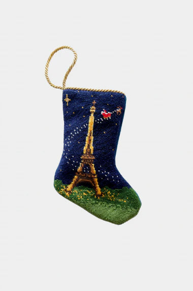 Finished Bauble Stocking:  Bonne Nuit Paris Santa