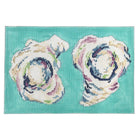 Two Oysters on Aqua Canvas - KC Needlepoint