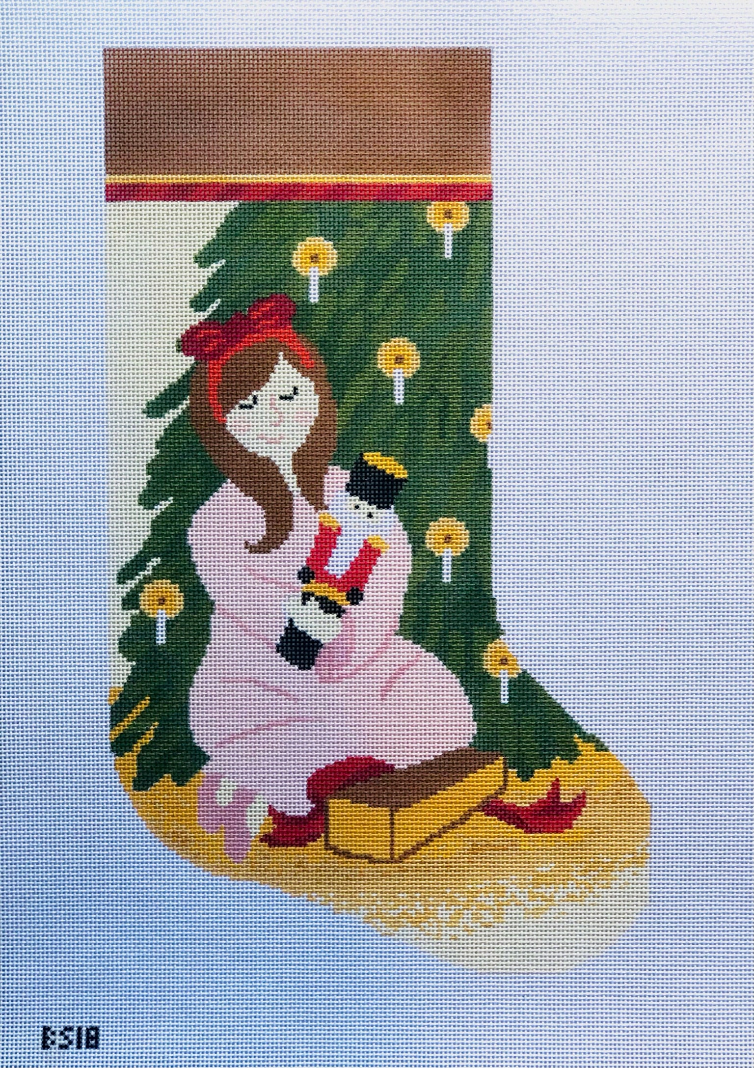 Clara Stocking Canvas - KC Needlepoint