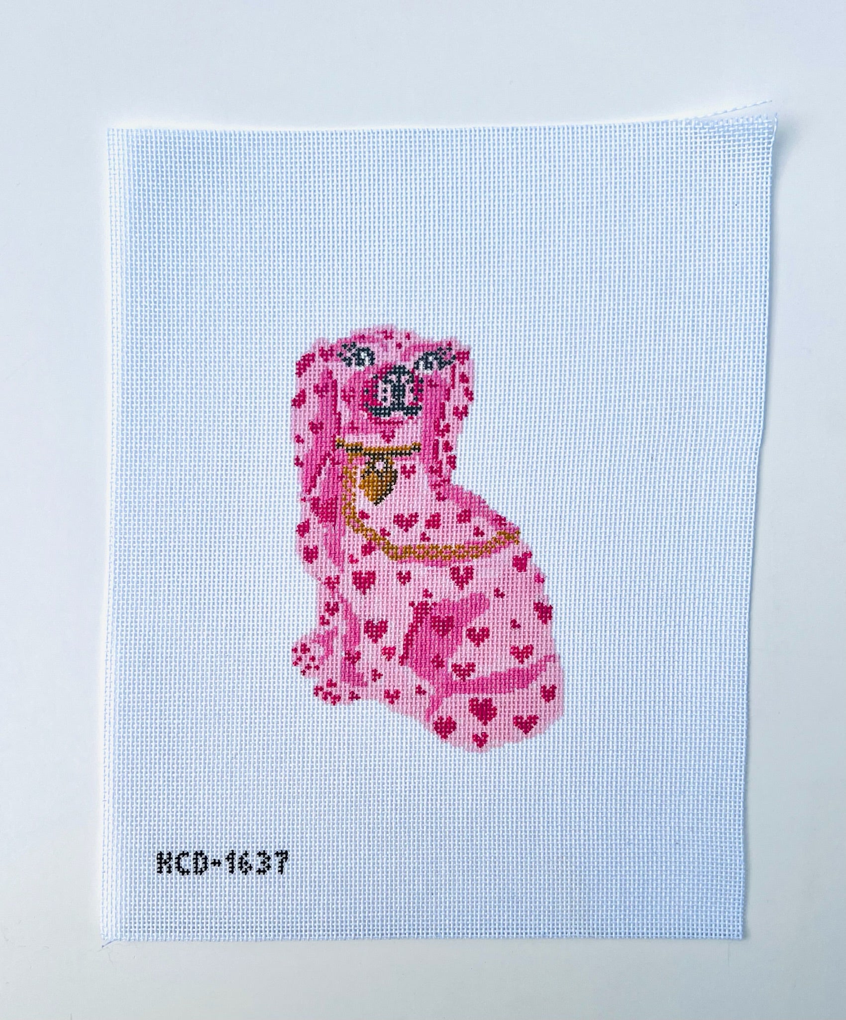 Puppy Love Single Canvas - KC Needlepoint