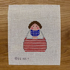 July Angel Canvas - needlepoint