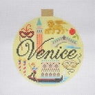 Venice Travel Round Needlepoint Canvas - KC Needlepoint