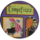 Crimp & Frizz Round Canvas - KC Needlepoint