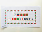 Nautical Flags Merry Christmas Canvas - KC Needlepoint