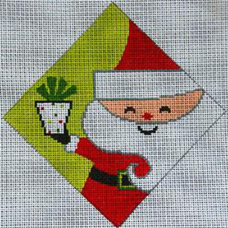 Retro Santa Canvas - KC Needlepoint