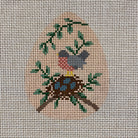 Robin's Nest Egg Canvas - KC Needlepoint