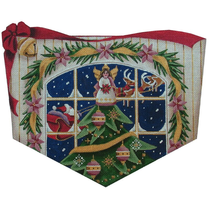 Angel Tree Stocking Topper - KC Needlepoint