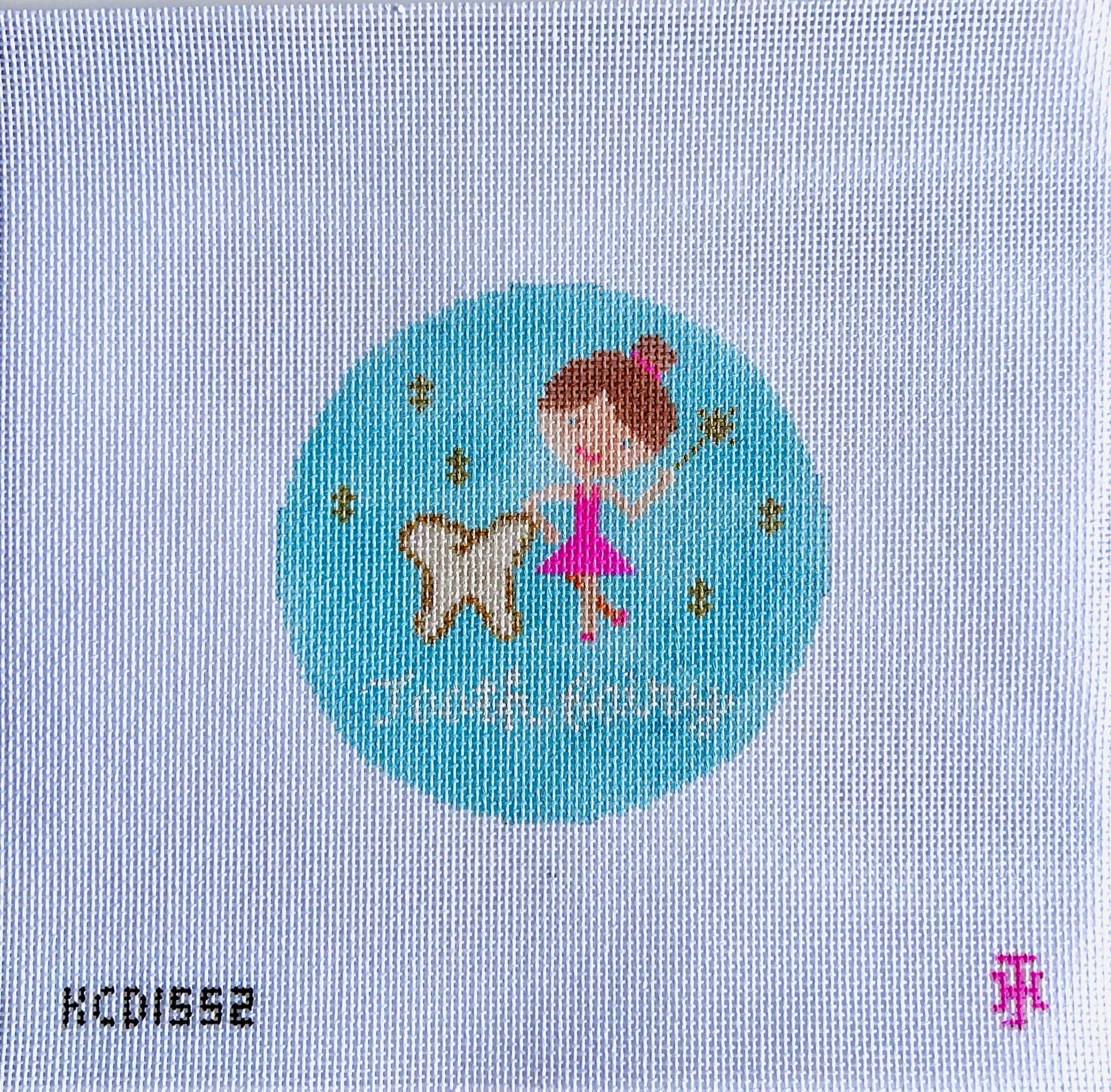 Tooth Fairy Round Canvas - KC Needlepoint