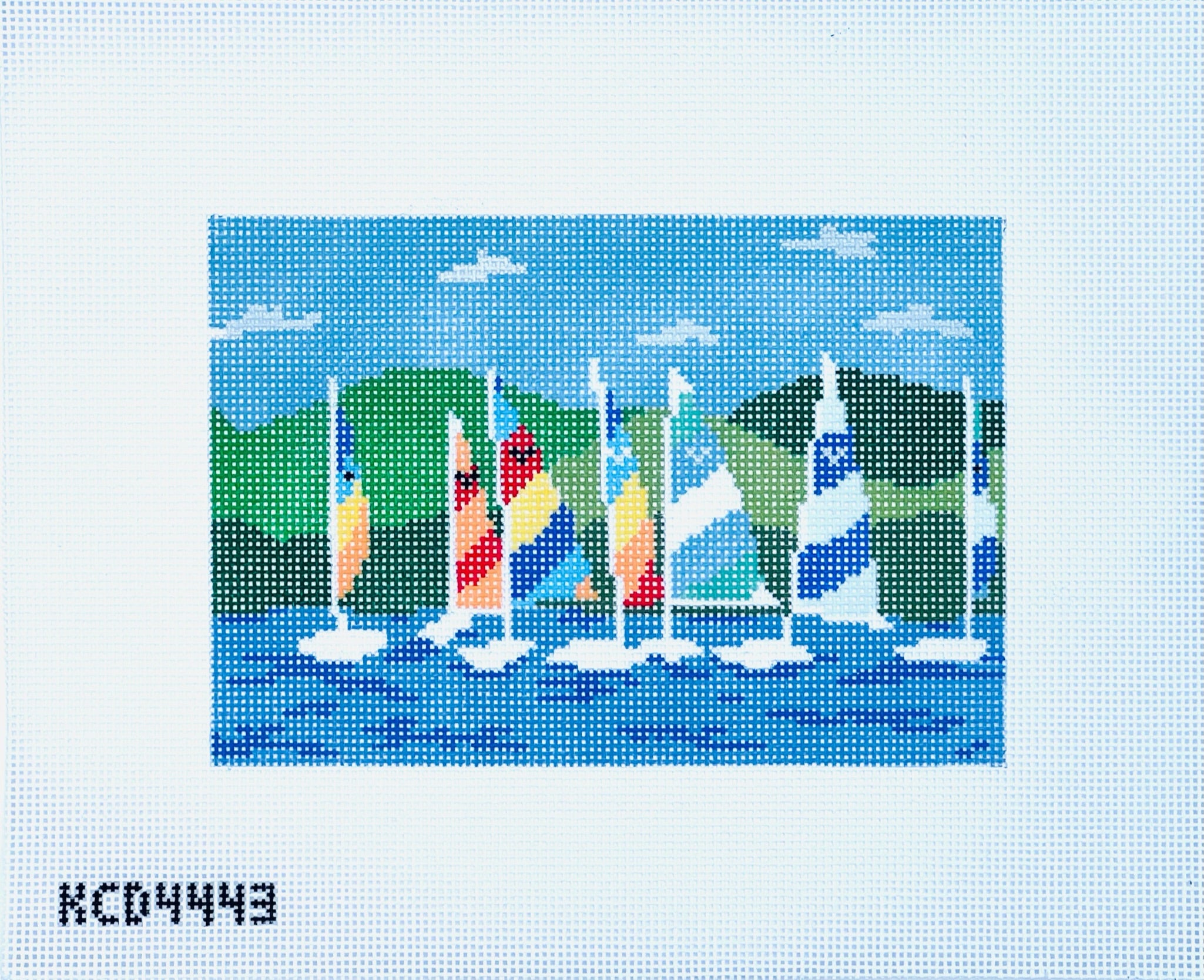 Butterfly Regatta Canvas - KC Needlepoint