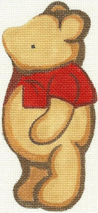 Pooh Ornament Canvas - KC Needlepoint