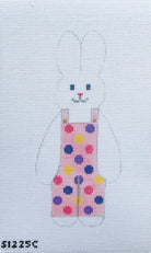 Polka Dot Bunny Needlepoint Canvas - KC Needlepoint