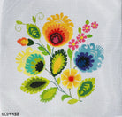 Polish Folk Design - Yellow Flowers Canvas - KC Needlepoint