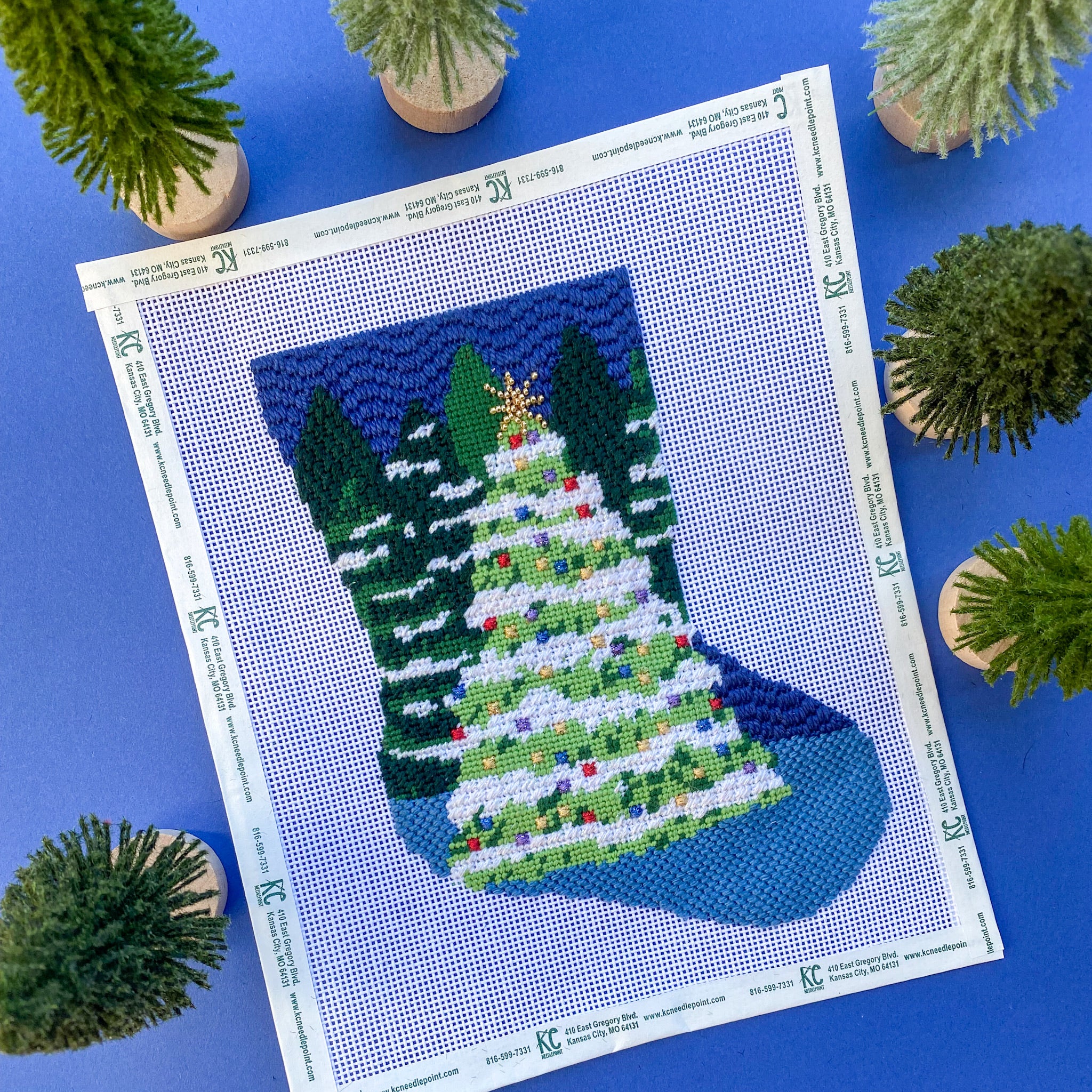 Silver Stitch Needlepoint Mini Christmas Monopoly – Stitch by Stitch