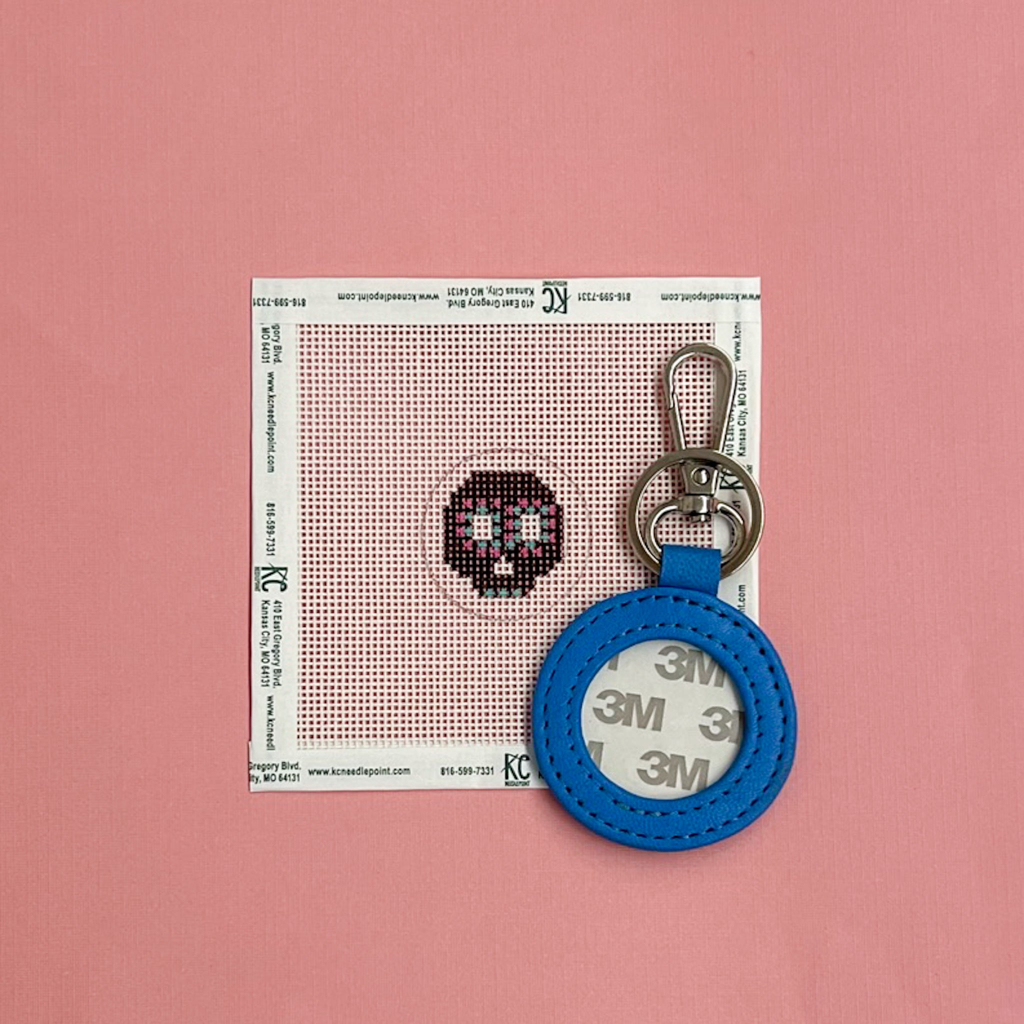 Skull Key Fob Kit - KC Needlepoint