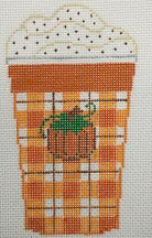 Pumpkin Spice Cup Canvas - KC Needlepoint