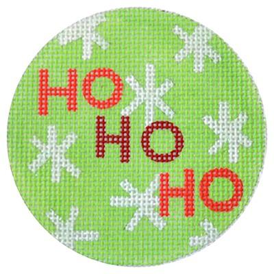 Ho Ho Ho Round Canvas - KC Needlepoint