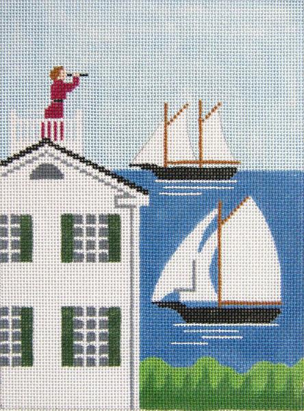 Widow's Walk Canvas - KC Needlepoint