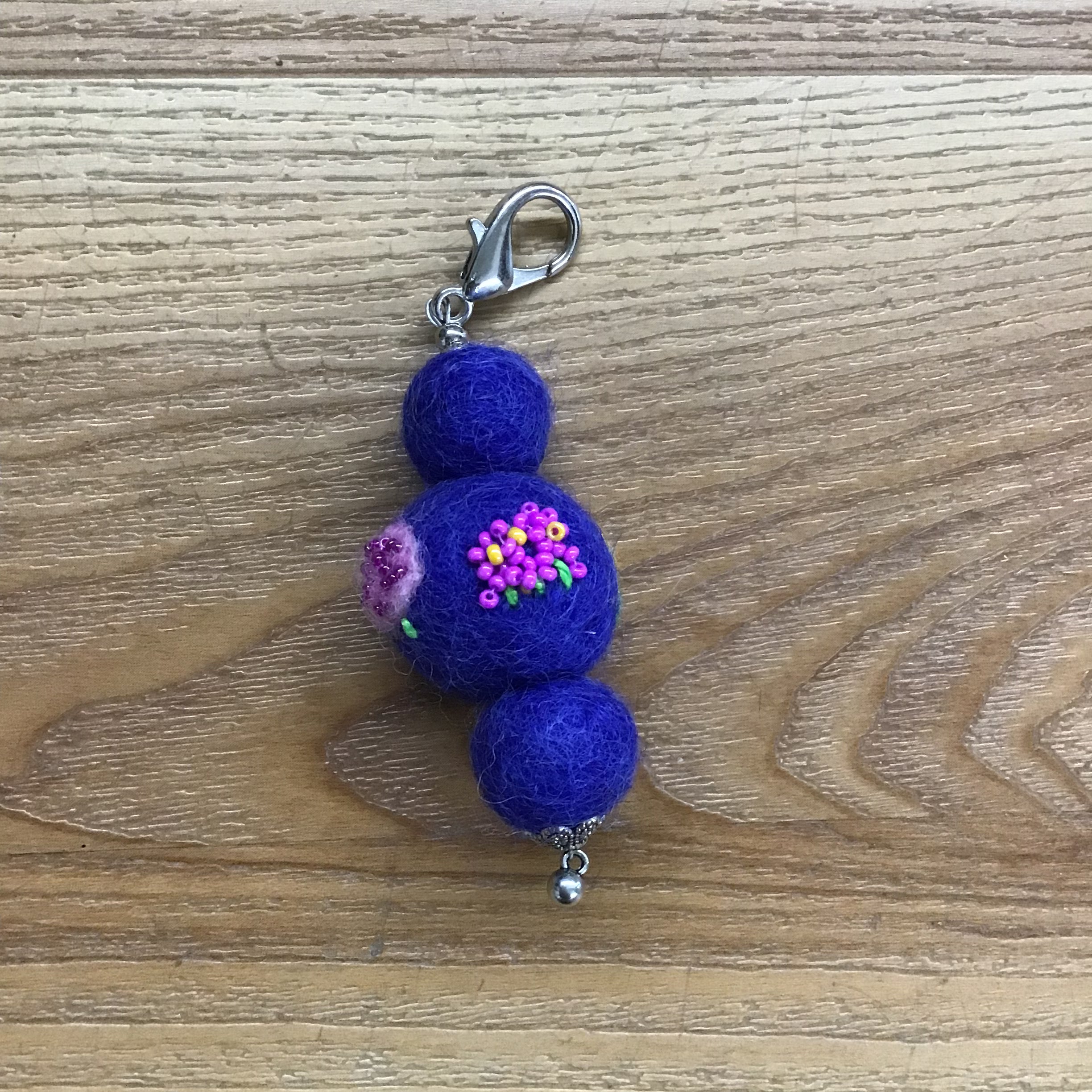 Embroidered Feltie Fob - KC Needlepoint