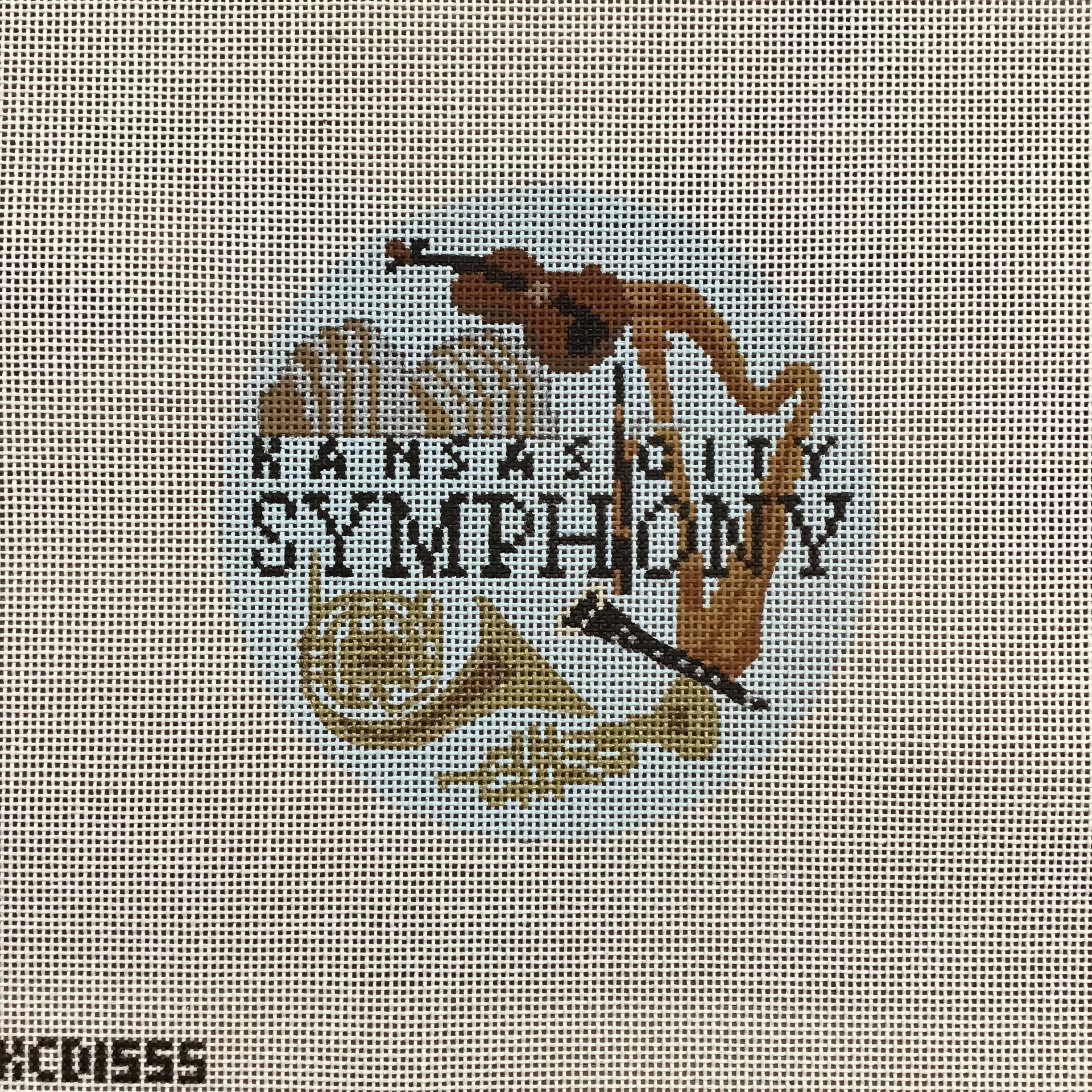 Kansas City Symphony Round Canvas - KC Needlepoint