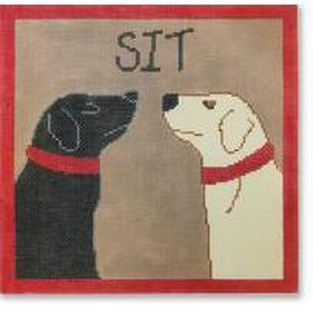 SIT Pillow Canvas - KC Needlepoint