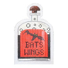 Bats Wings Halloween Bottle Canvas - KC Needlepoint