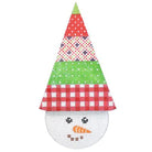 Snowcone Red Gingham Snowflake Canvas - KC Needlepoint