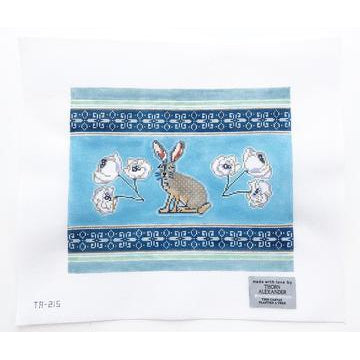 Jacques the Jack Rabbit Canvas - KC Needlepoint