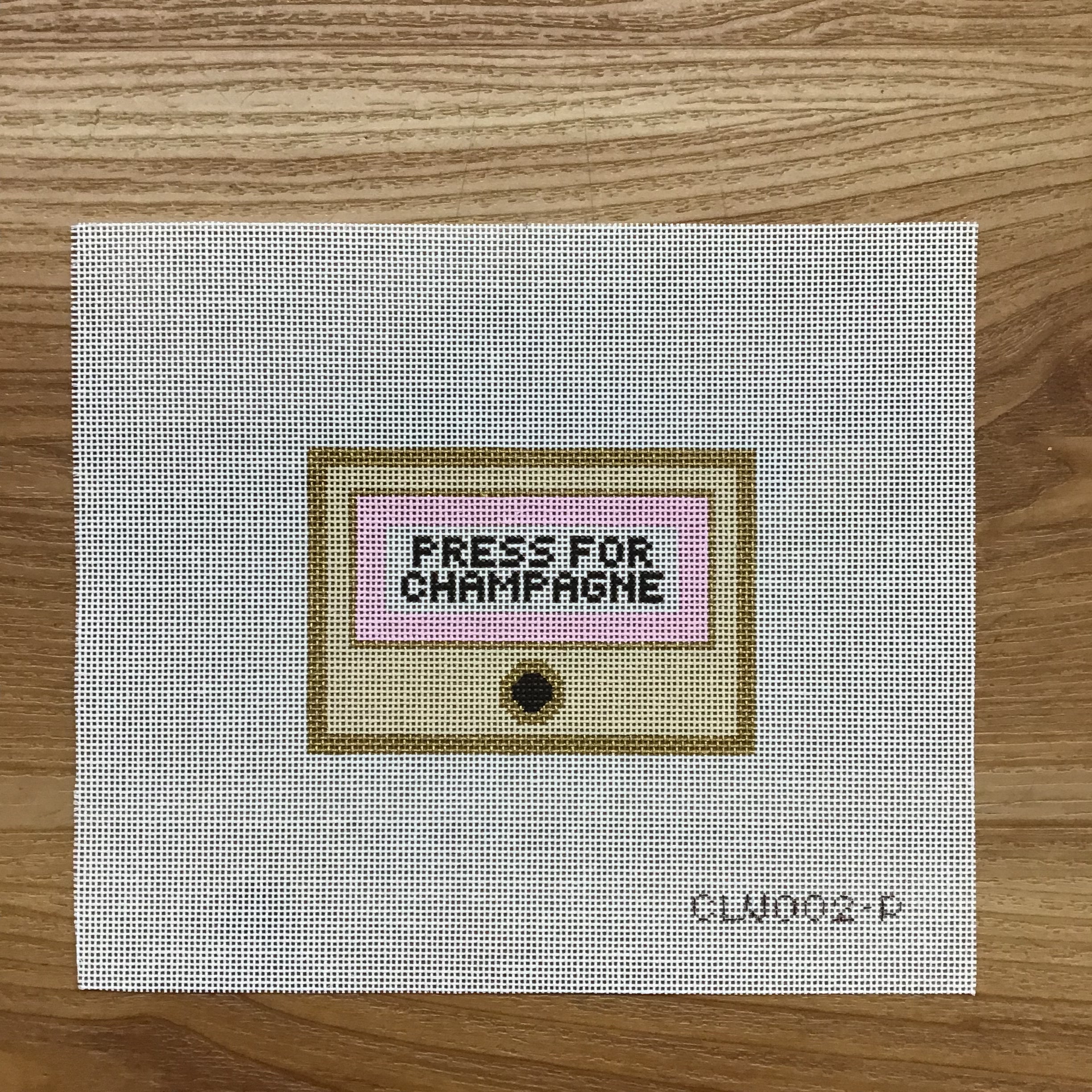 Press for Champagne Canvas - KC Needlepoint