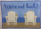 We're Out Back Canvas - KC Needlepoint