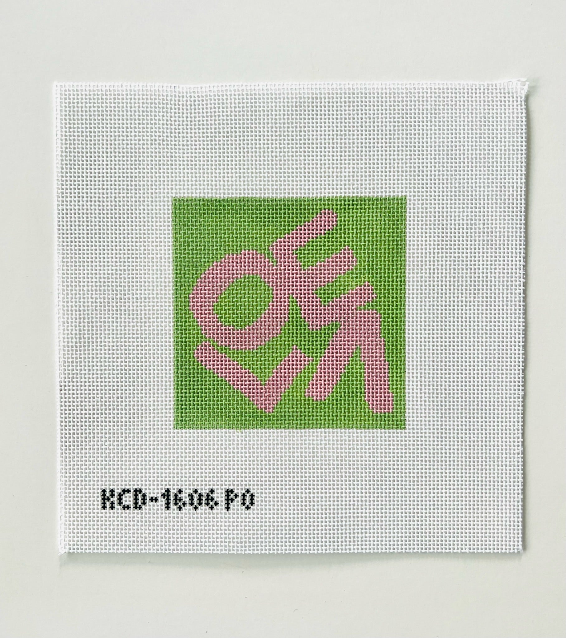 Pink and Green LOVE Kit or Canvas - KC Needlepoint