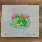 Frog Prince on Lily Pad Canvas - KC Needlepoint