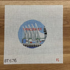 Vancouver Travel Round Canvas - KC Needlepoint