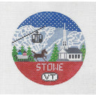 Stowe Travel Round Needlepoint Canvas - KC Needlepoint