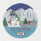 Keystone Travel Round Needlepoint Canvas - KC Needlepoint