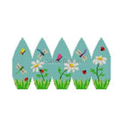 Daisies & Bugs Egg Canvas - KC Needlepoint