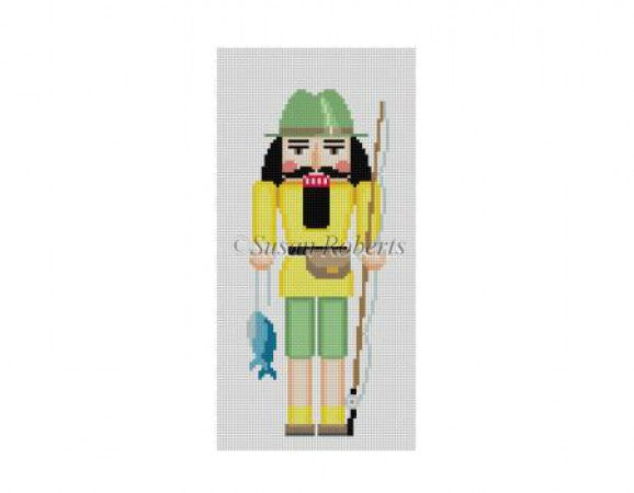 Fisherman Nutcracker Canvas - KC Needlepoint