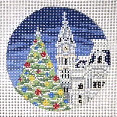 Philadelphia City Hall Canvas - KC Needlepoint