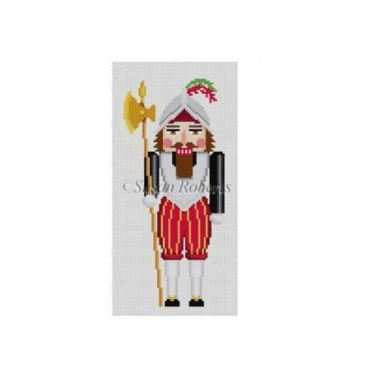 Swiss Guard Nutcracker Canvas - KC Needlepoint