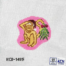 Holiday Monkey Ornament Canvas - KC Needlepoint