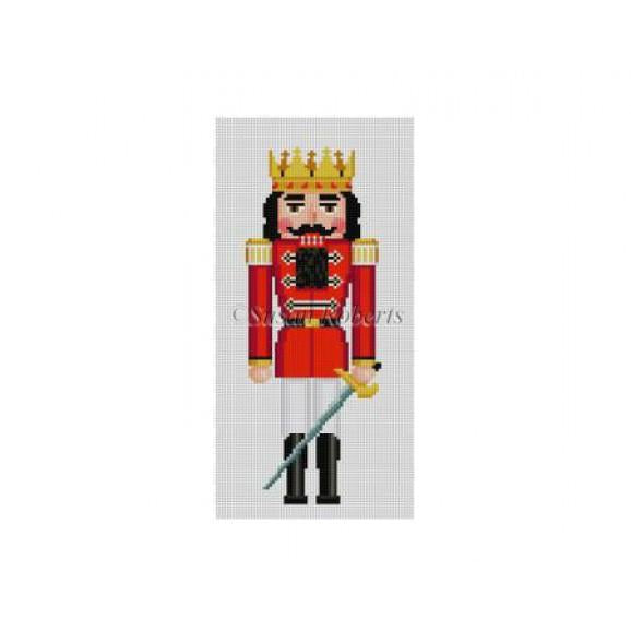 Red Prince Nutcracker Canvas - KC Needlepoint