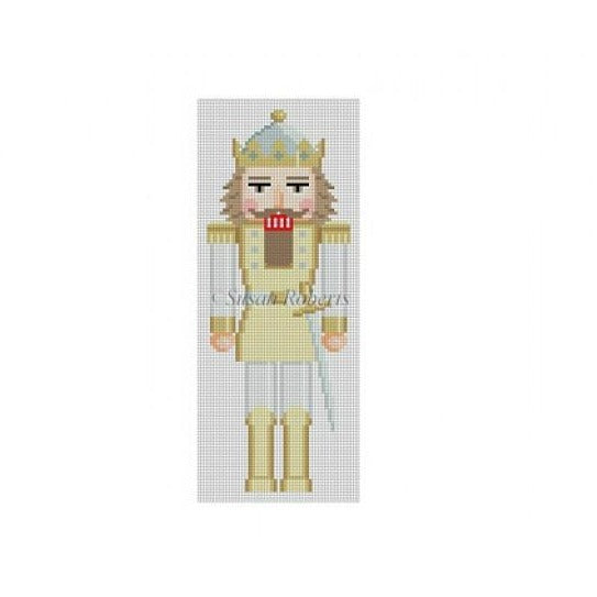 Silver & Gold Nutcracker Canvas - KC Needlepoint